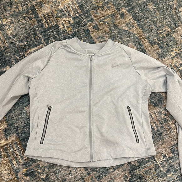 Nike Women's Gray Running Dri-Fit Jacket - Picture 1 of 4